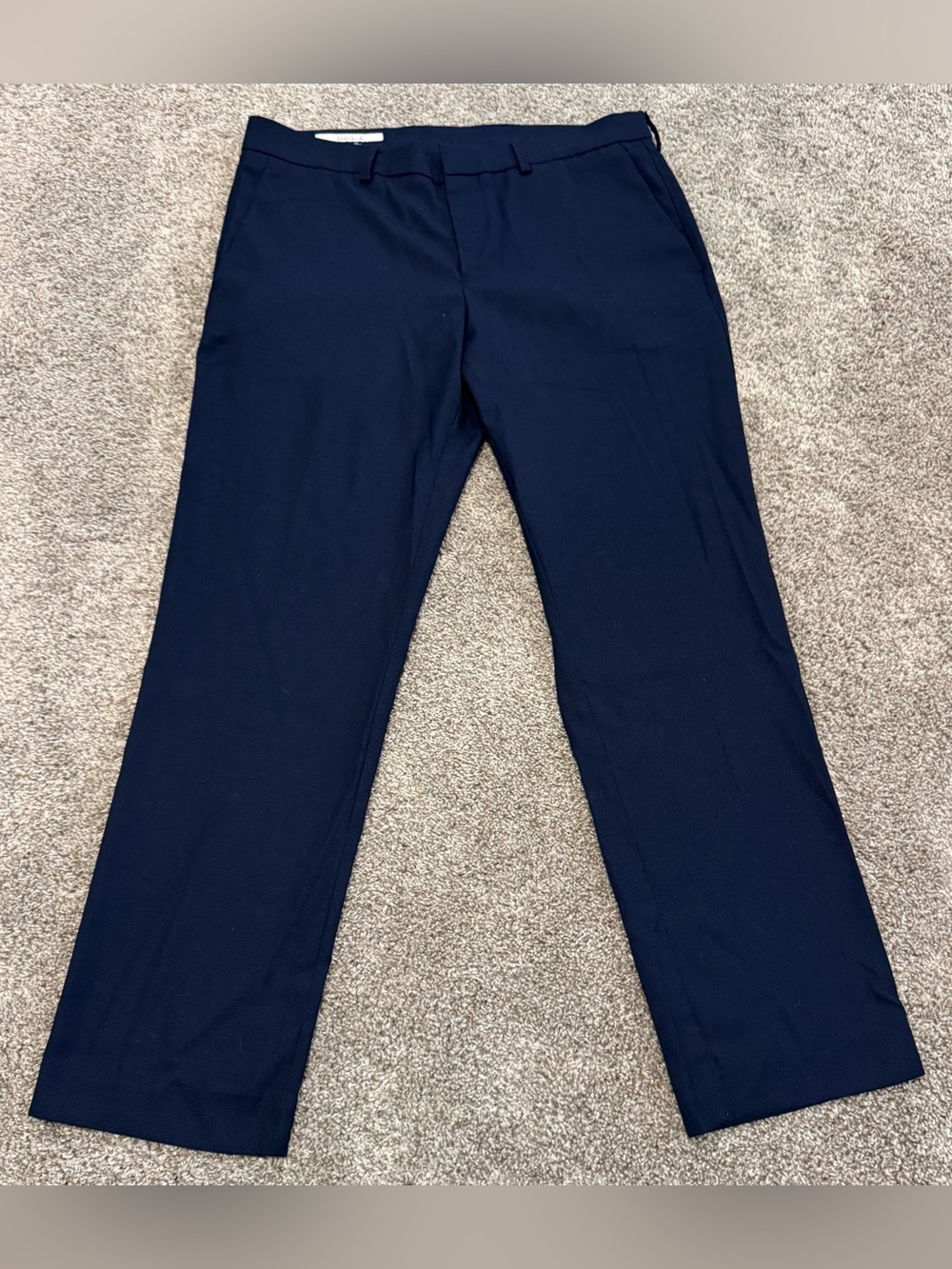 Perry Ellis Men's Dark Navy Dress Pants 32L